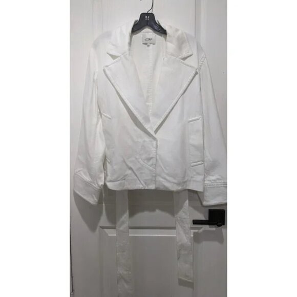 NEW Vince | Belted Cotton Blazer - Picture 5 of 10